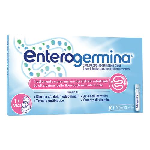 Enterogermina 2 Miliardi/5ml per l'equilibrio intestinale - 10 Flaconcini